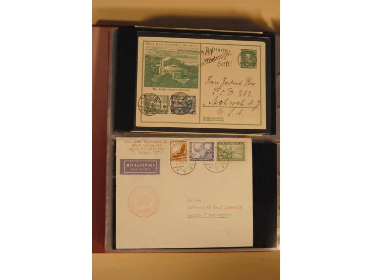 1933, äußerst umfangreiche Briefsammlung Wagner 3-40 Pfg. mit vielen interessanten Frankaturen, dabei über 30 Satzbriefe, vie