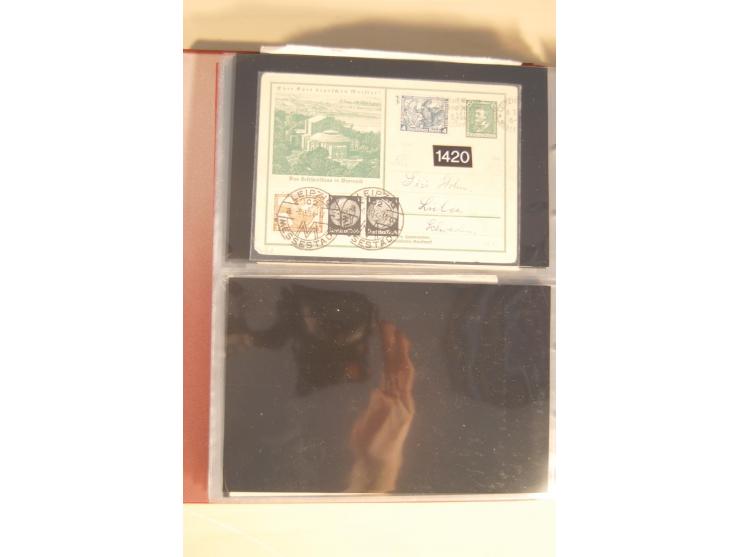 1933, äußerst umfangreiche Briefsammlung Wagner 3-40 Pfg. mit vielen interessanten Frankaturen, dabei über 30 Satzbriefe, vie