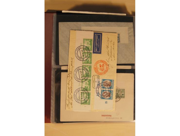 1933, äußerst umfangreiche Briefsammlung Wagner 3-40 Pfg. mit vielen interessanten Frankaturen, dabei über 30 Satzbriefe, vie