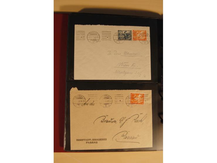 1933, äußerst umfangreiche Briefsammlung Wagner 3-40 Pfg. mit vielen interessanten Frankaturen, dabei über 30 Satzbriefe, vie