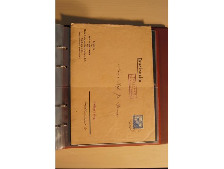 1933, äußerst umfangreiche Briefsammlung Wagner 3-40 Pfg. mit vielen interessanten Frankaturen, dabei über 30 Satzbriefe, vie