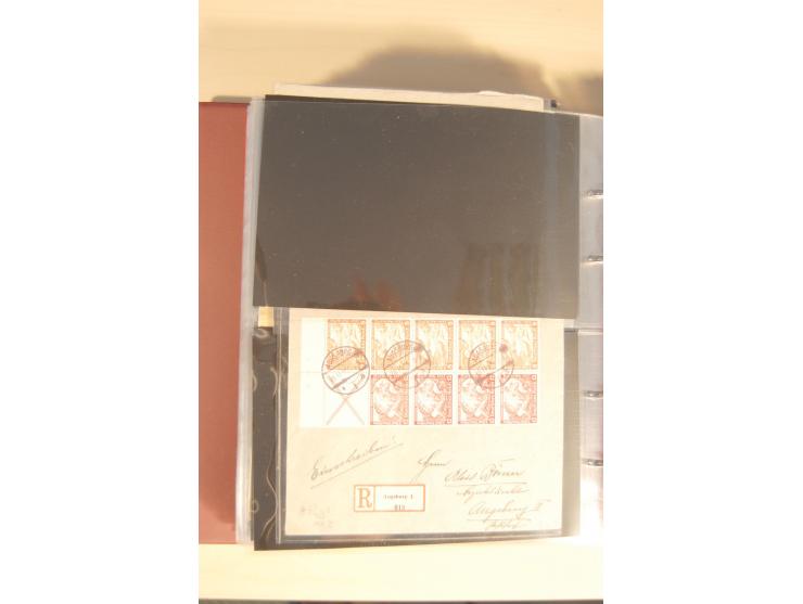 1933, äußerst umfangreiche Briefsammlung Wagner 3-40 Pfg. mit vielen interessanten Frankaturen, dabei über 30 Satzbriefe, vie