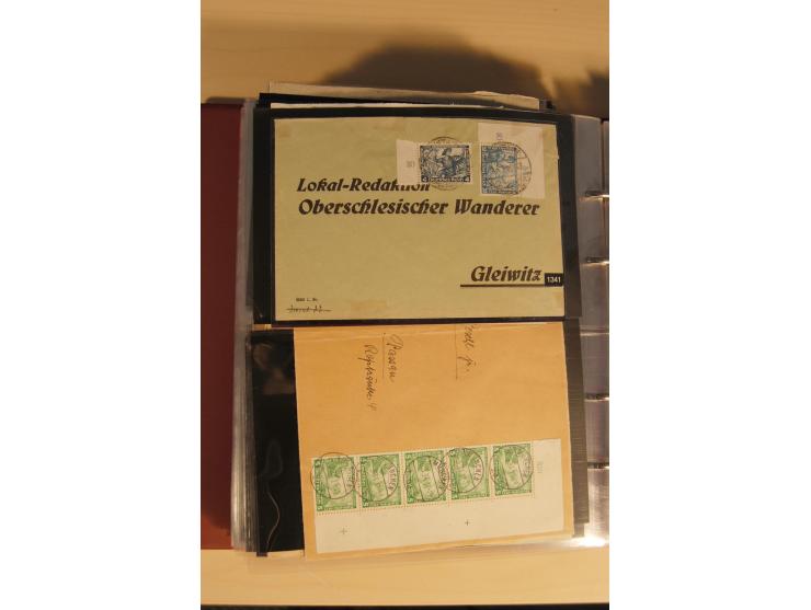 1933, äußerst umfangreiche Briefsammlung Wagner 3-40 Pfg. mit vielen interessanten Frankaturen, dabei über 30 Satzbriefe, vie