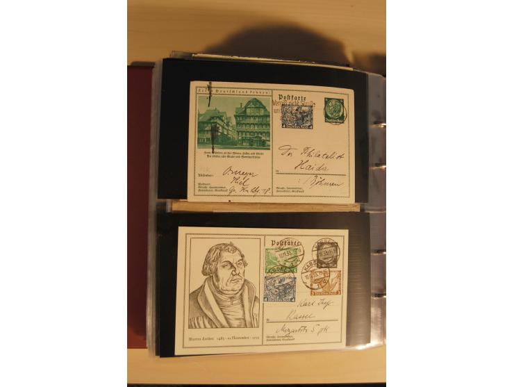 1933, äußerst umfangreiche Briefsammlung Wagner 3-40 Pfg. mit vielen interessanten Frankaturen, dabei über 30 Satzbriefe, vie