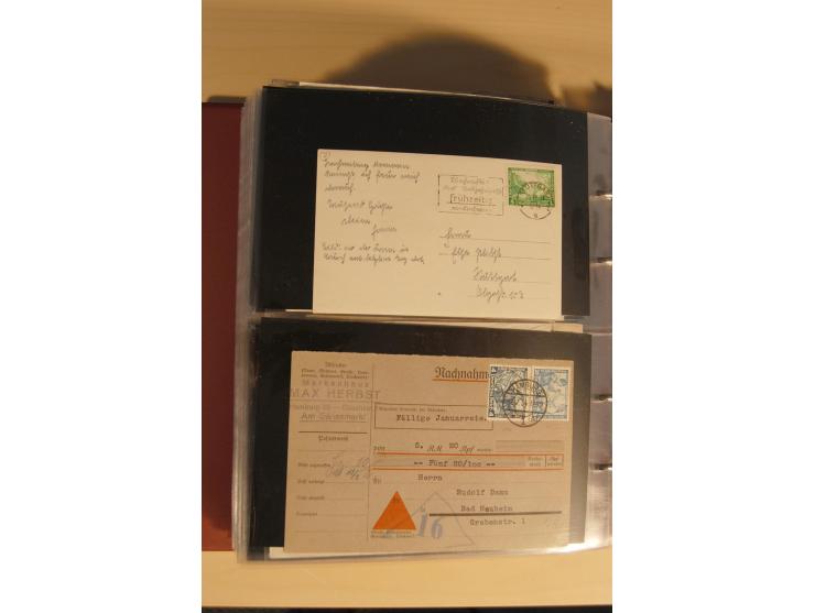 1933, äußerst umfangreiche Briefsammlung Wagner 3-40 Pfg. mit vielen interessanten Frankaturen, dabei über 30 Satzbriefe, vie