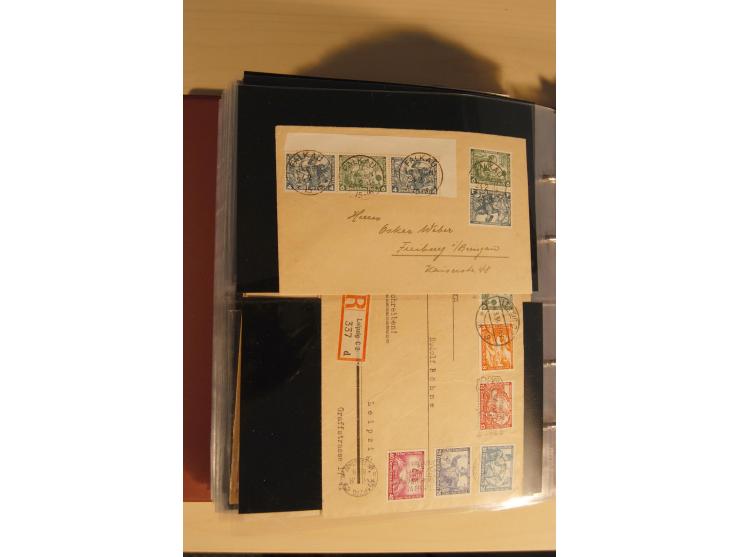 1933, äußerst umfangreiche Briefsammlung Wagner 3-40 Pfg. mit vielen interessanten Frankaturen, dabei über 30 Satzbriefe, vie