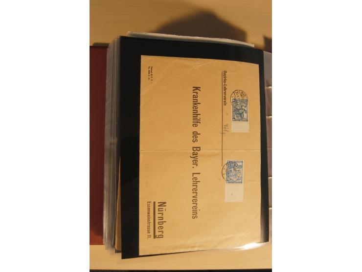 1933, äußerst umfangreiche Briefsammlung Wagner 3-40 Pfg. mit vielen interessanten Frankaturen, dabei über 30 Satzbriefe, vie