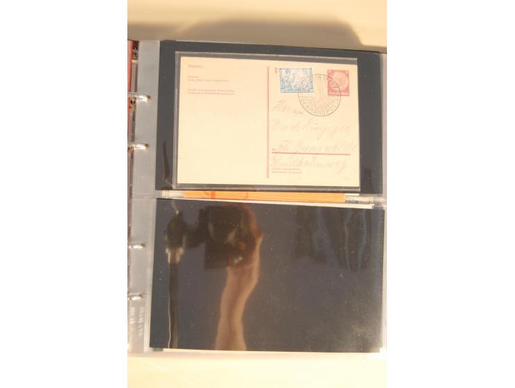 1933, äußerst umfangreiche Briefsammlung Wagner 3-40 Pfg. mit vielen interessanten Frankaturen, dabei über 30 Satzbriefe, vie