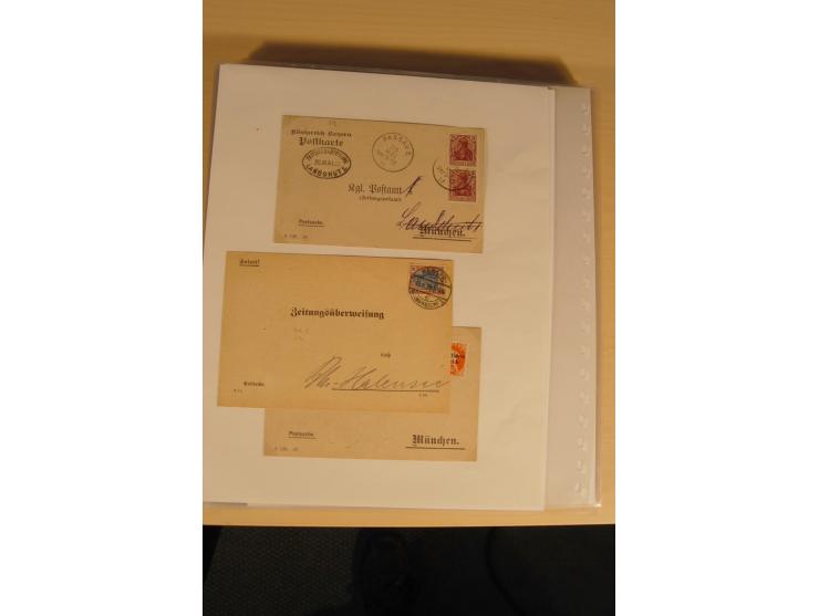 ZEITUNGSSACHEN: 1899/1925, 270 fast ausschließlich frankierte Belege, viele verschiedene Frankaturen, dabei Einzel- und Mehrf
