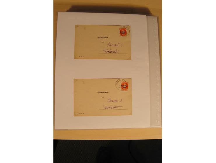 ZEITUNGSSACHEN: 1899/1925, 270 fast ausschließlich frankierte Belege, viele verschiedene Frankaturen, dabei Einzel- und Mehrf