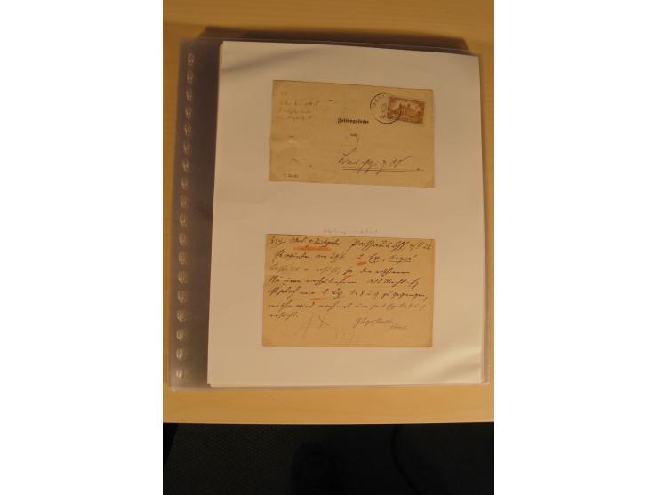 ZEITUNGSSACHEN: 1899/1925, 270 fast ausschließlich frankierte Belege, viele verschiedene Frankaturen, dabei Einzel- und Mehrf