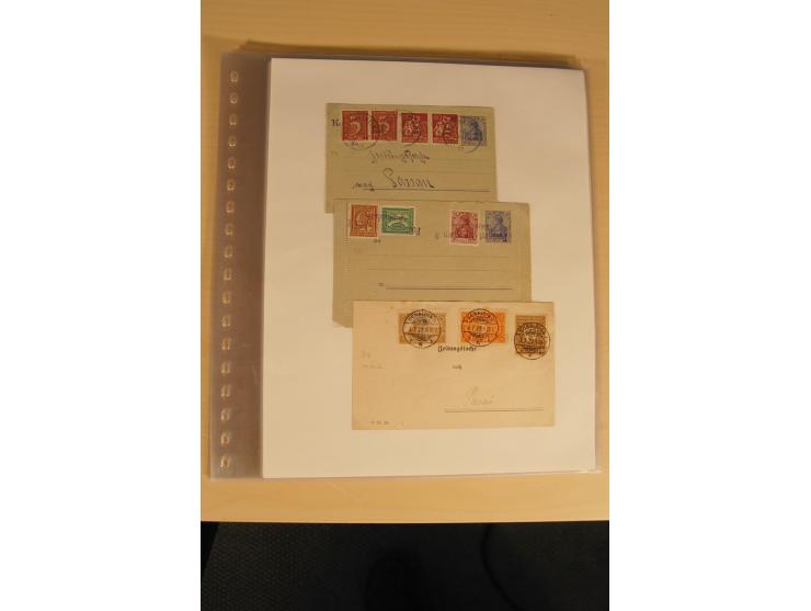ZEITUNGSSACHEN: 1899/1925, 270 fast ausschließlich frankierte Belege, viele verschiedene Frankaturen, dabei Einzel- und Mehrf