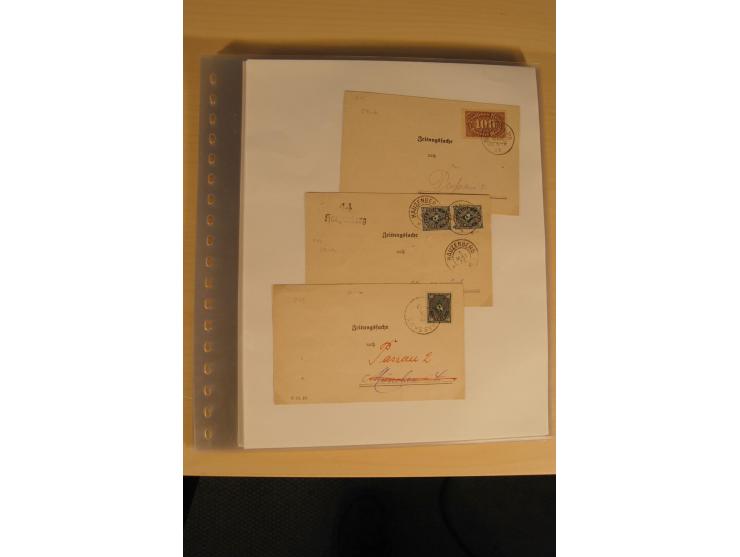 ZEITUNGSSACHEN: 1899/1925, 270 fast ausschließlich frankierte Belege, viele verschiedene Frankaturen, dabei Einzel- und Mehrf