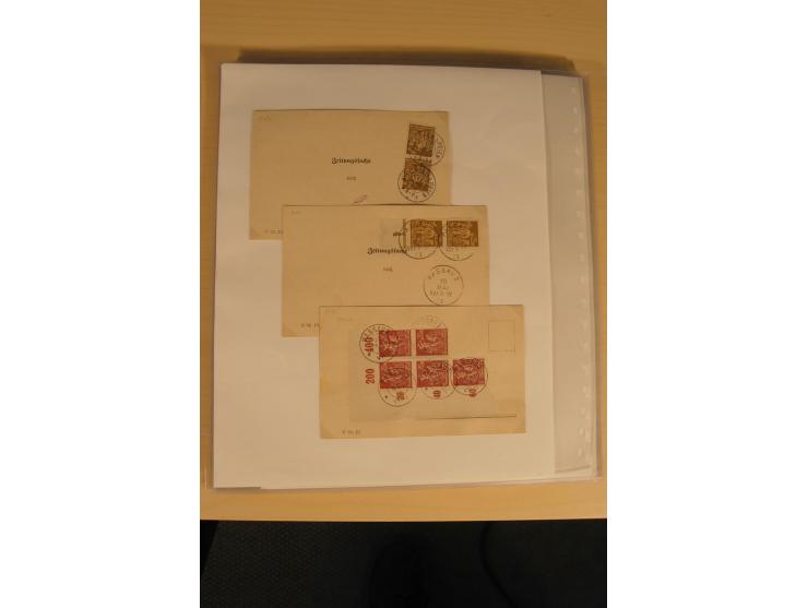 ZEITUNGSSACHEN: 1899/1925, 270 fast ausschließlich frankierte Belege, viele verschiedene Frankaturen, dabei Einzel- und Mehrf