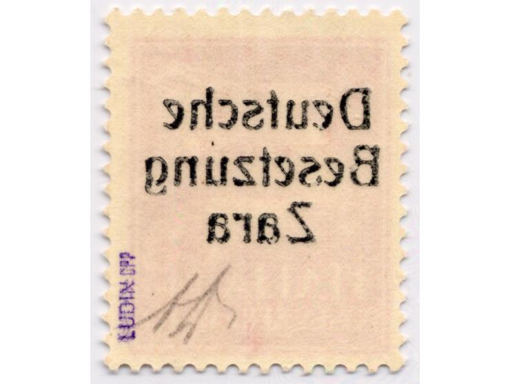 10 Lire karmin mit rückseitig vollem Abklatsch des Aufdruckes, postfrisch in tadelloser Erhaltung; große Besatzungs- und Flug