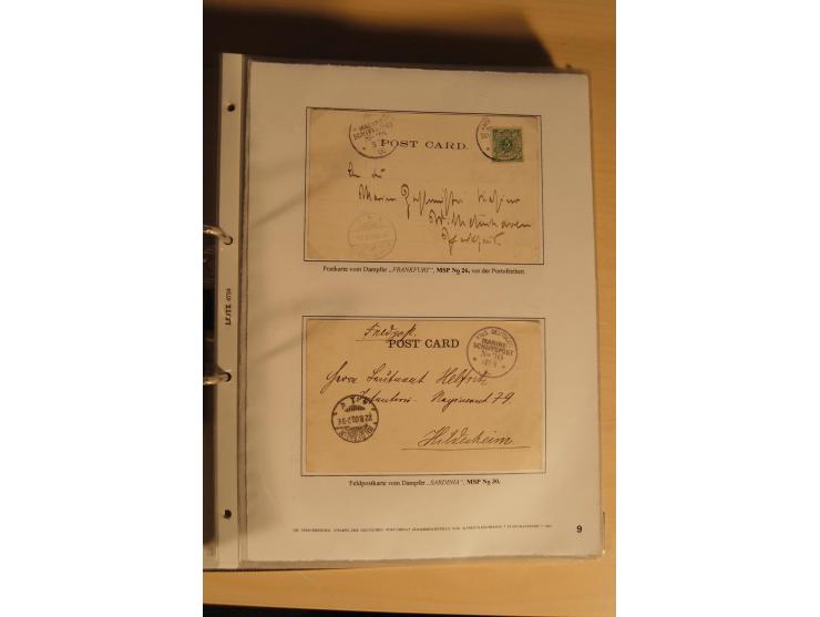 1890/1914 (ca.), umfangreiche Stempel- und postgeschichtliche Ausstellungssammlung mit über 200 Briefen und Karten sowie dive