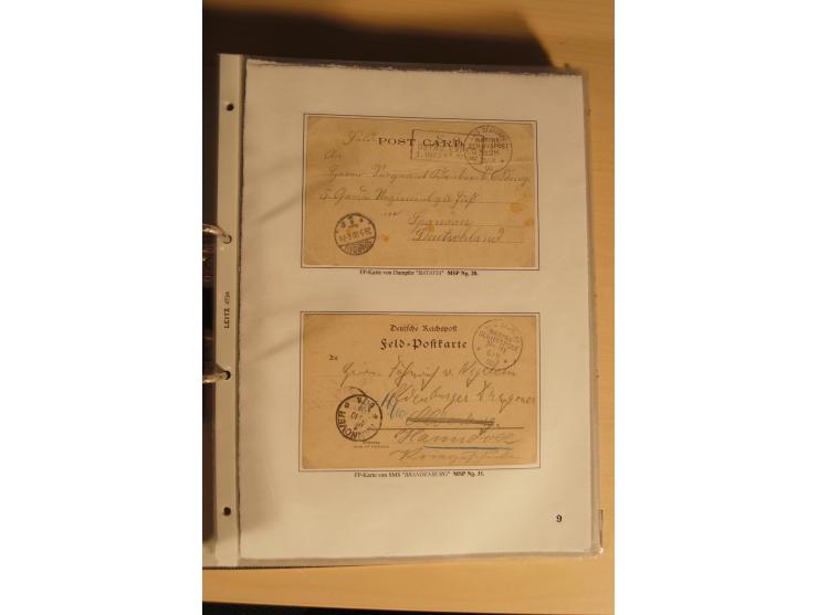 1890/1914 (ca.), umfangreiche Stempel- und postgeschichtliche Ausstellungssammlung mit über 200 Briefen und Karten sowie dive