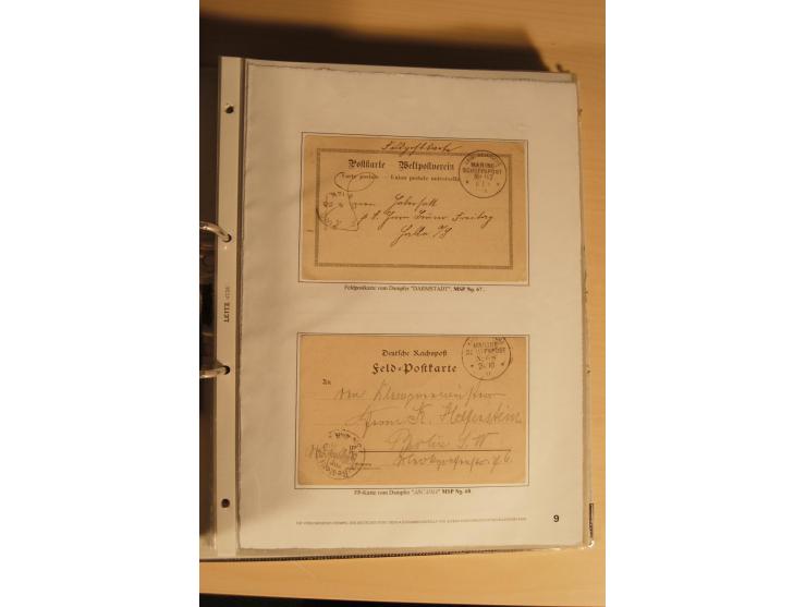 1890/1914 (ca.), umfangreiche Stempel- und postgeschichtliche Ausstellungssammlung mit über 200 Briefen und Karten sowie dive