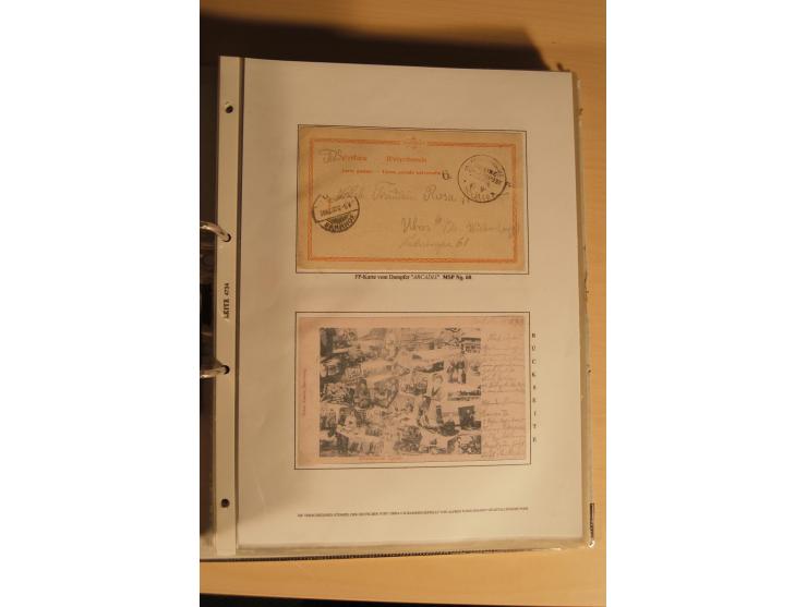 1890/1914 (ca.), umfangreiche Stempel- und postgeschichtliche Ausstellungssammlung mit über 200 Briefen und Karten sowie dive