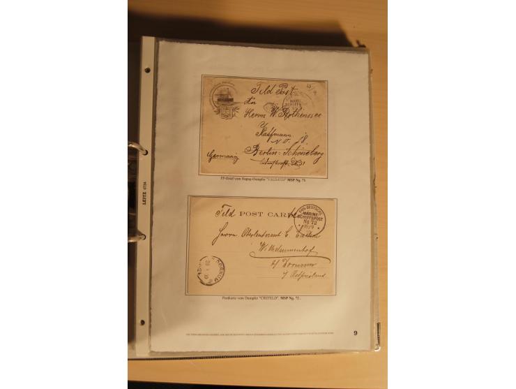 1890/1914 (ca.), umfangreiche Stempel- und postgeschichtliche Ausstellungssammlung mit über 200 Briefen und Karten sowie dive