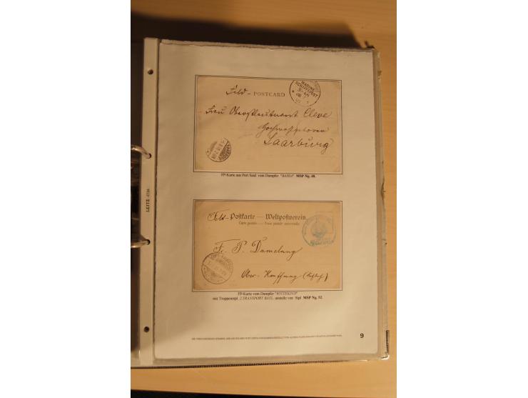 1890/1914 (ca.), umfangreiche Stempel- und postgeschichtliche Ausstellungssammlung mit über 200 Briefen und Karten sowie dive