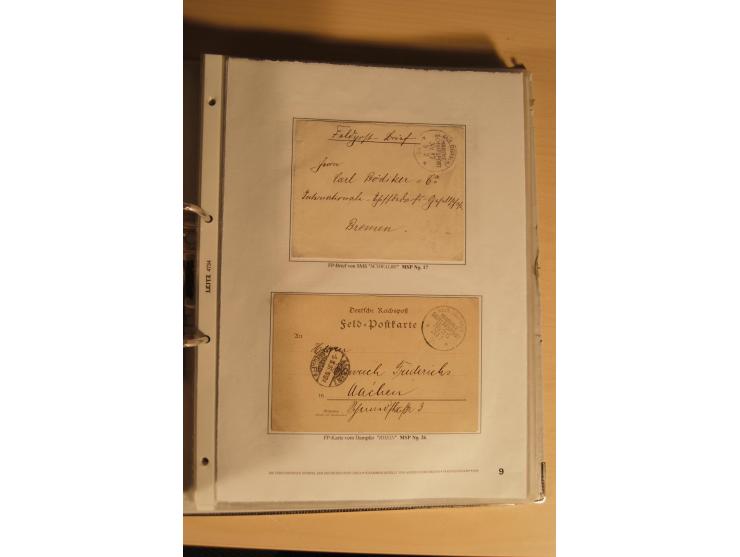 1890/1914 (ca.), umfangreiche Stempel- und postgeschichtliche Ausstellungssammlung mit über 200 Briefen und Karten sowie dive