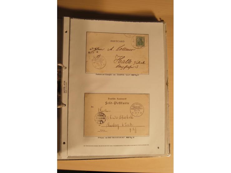 1890/1914 (ca.), umfangreiche Stempel- und postgeschichtliche Ausstellungssammlung mit über 200 Briefen und Karten sowie dive