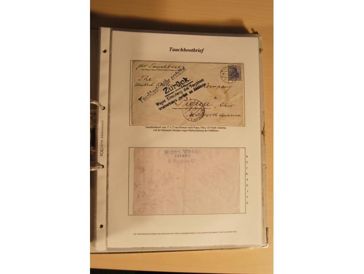 1890/1914 (ca.), umfangreiche Stempel- und postgeschichtliche Ausstellungssammlung mit über 200 Briefen und Karten sowie dive