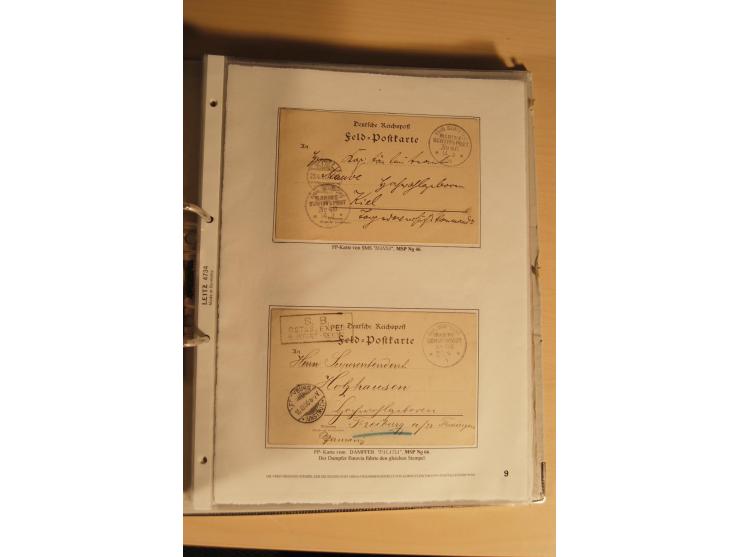 1890/1914 (ca.), umfangreiche Stempel- und postgeschichtliche Ausstellungssammlung mit über 200 Briefen und Karten sowie dive
