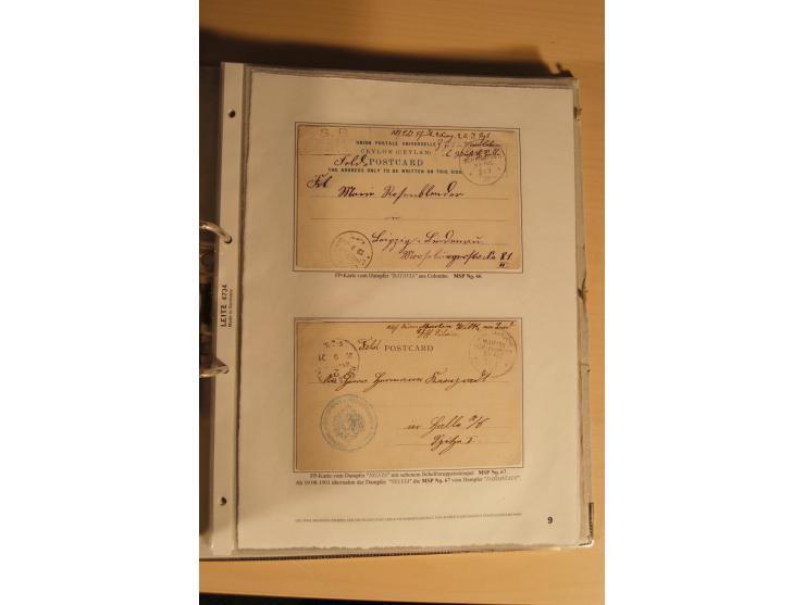 1890/1914 (ca.), umfangreiche Stempel- und postgeschichtliche Ausstellungssammlung mit über 200 Briefen und Karten sowie dive