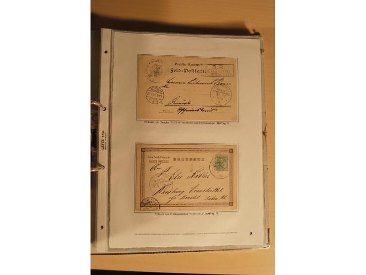 1890/1914 (ca.), umfangreiche Stempel- und postgeschichtliche Ausstellungssammlung mit über 200 Briefen und Karten sowie dive