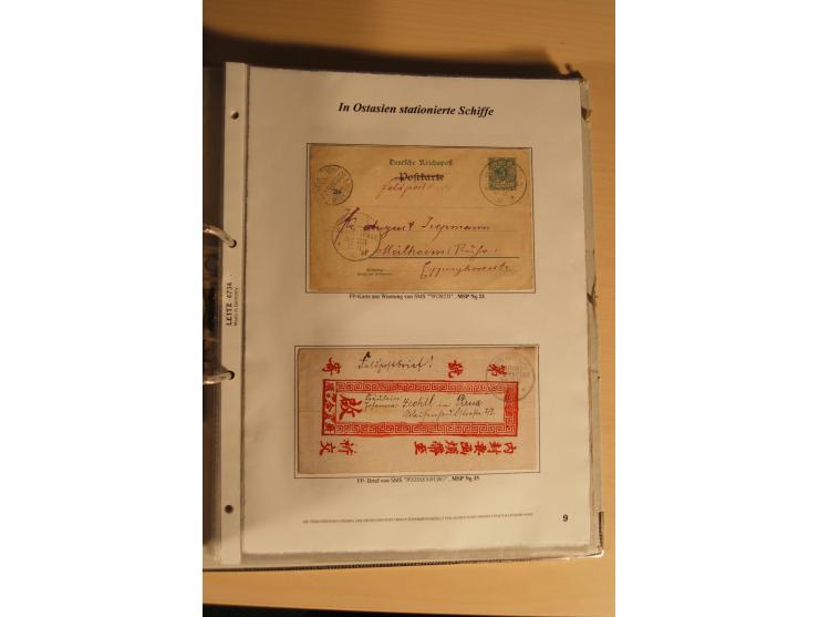 1890/1914 (ca.), umfangreiche Stempel- und postgeschichtliche Ausstellungssammlung mit über 200 Briefen und Karten sowie dive