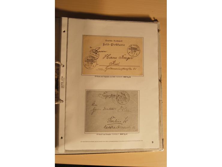 1890/1914 (ca.), umfangreiche Stempel- und postgeschichtliche Ausstellungssammlung mit über 200 Briefen und Karten sowie dive