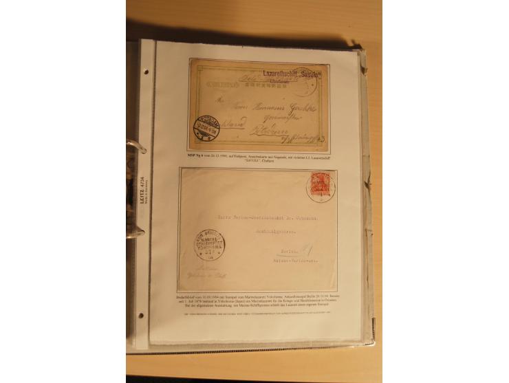 1890/1914 (ca.), umfangreiche Stempel- und postgeschichtliche Ausstellungssammlung mit über 200 Briefen und Karten sowie dive