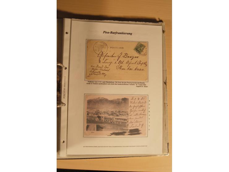 1890/1914 (ca.), umfangreiche Stempel- und postgeschichtliche Ausstellungssammlung mit über 200 Briefen und Karten sowie dive
