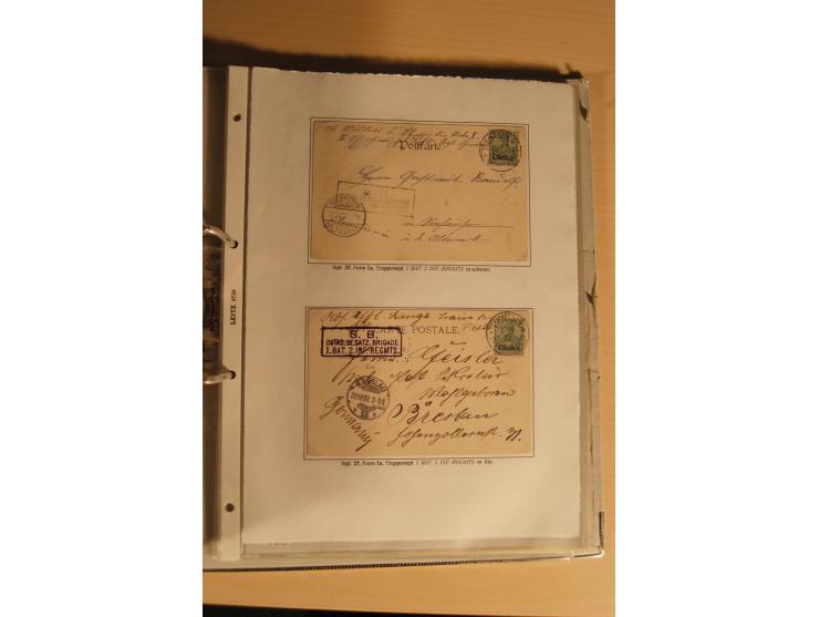 1890/1914 (ca.), umfangreiche Stempel- und postgeschichtliche Ausstellungssammlung mit über 200 Briefen und Karten sowie dive