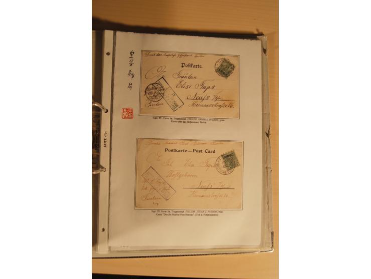 1890/1914 (ca.), umfangreiche Stempel- und postgeschichtliche Ausstellungssammlung mit über 200 Briefen und Karten sowie dive