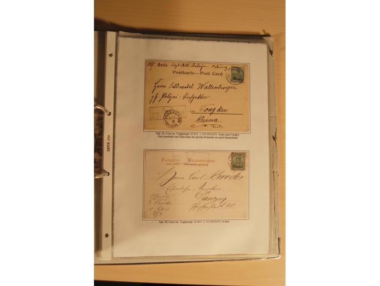 1890/1914 (ca.), umfangreiche Stempel- und postgeschichtliche Ausstellungssammlung mit über 200 Briefen und Karten sowie dive
