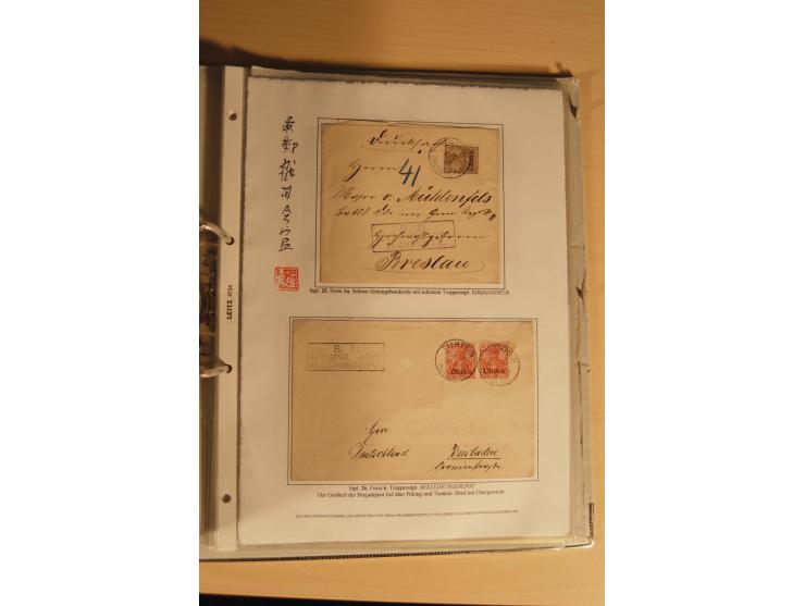 1890/1914 (ca.), umfangreiche Stempel- und postgeschichtliche Ausstellungssammlung mit über 200 Briefen und Karten sowie dive
