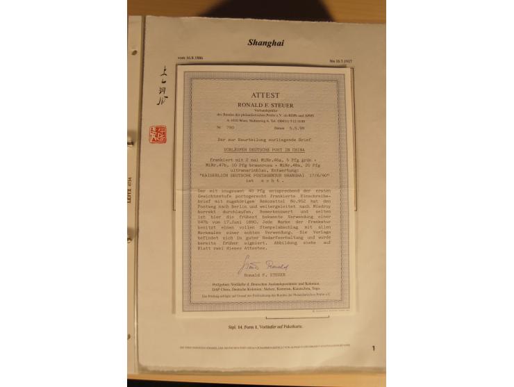 1890/1914 (ca.), umfangreiche Stempel- und postgeschichtliche Ausstellungssammlung mit über 200 Briefen und Karten sowie dive