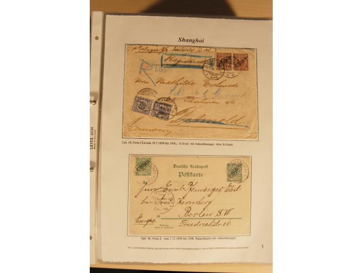 1890/1914 (ca.), umfangreiche Stempel- und postgeschichtliche Ausstellungssammlung mit über 200 Briefen und Karten sowie dive