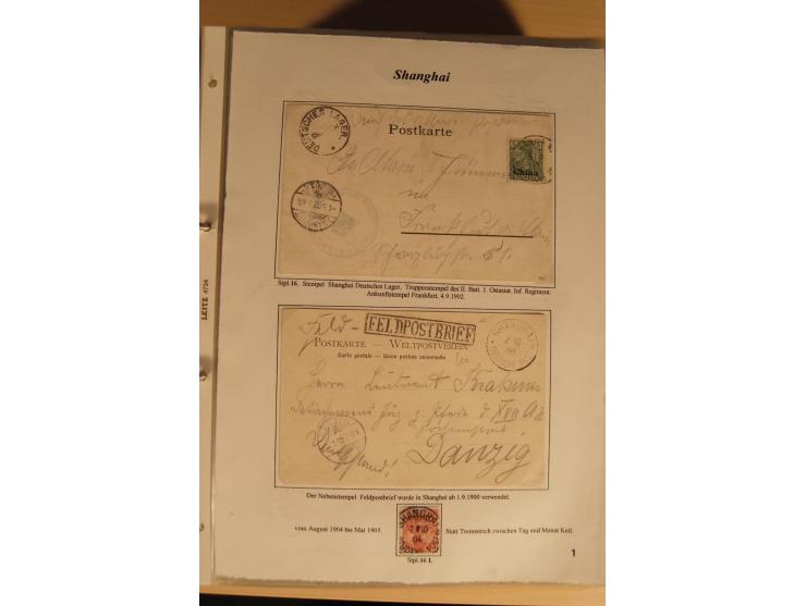 1890/1914 (ca.), umfangreiche Stempel- und postgeschichtliche Ausstellungssammlung mit über 200 Briefen und Karten sowie dive