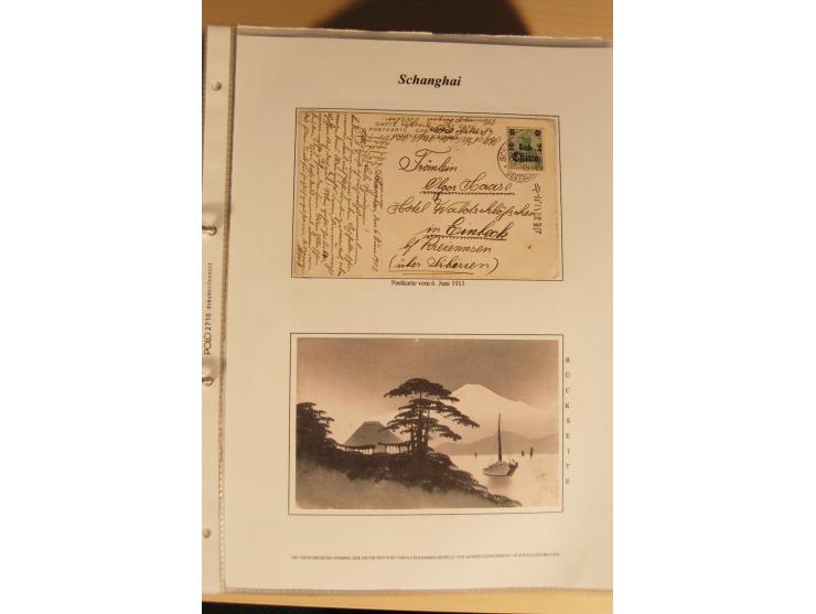 1890/1914 (ca.), umfangreiche Stempel- und postgeschichtliche Ausstellungssammlung mit über 200 Briefen und Karten sowie dive