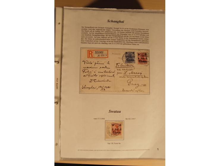 1890/1914 (ca.), umfangreiche Stempel- und postgeschichtliche Ausstellungssammlung mit über 200 Briefen und Karten sowie dive