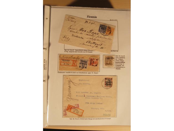 1890/1914 (ca.), umfangreiche Stempel- und postgeschichtliche Ausstellungssammlung mit über 200 Briefen und Karten sowie dive