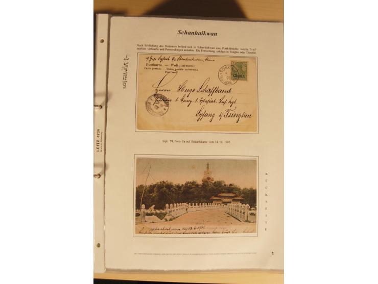 1890/1914 (ca.), umfangreiche Stempel- und postgeschichtliche Ausstellungssammlung mit über 200 Briefen und Karten sowie dive