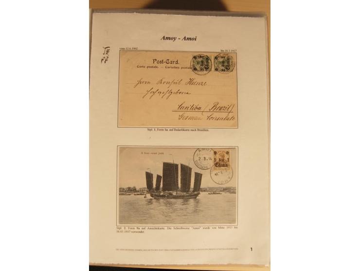 1890/1914 (ca.), umfangreiche Stempel- und postgeschichtliche Ausstellungssammlung mit über 200 Briefen und Karten sowie dive