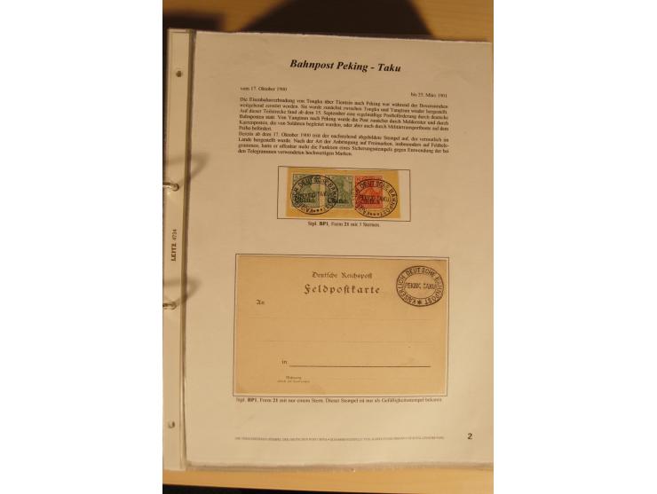 1890/1914 (ca.), umfangreiche Stempel- und postgeschichtliche Ausstellungssammlung mit über 200 Briefen und Karten sowie dive