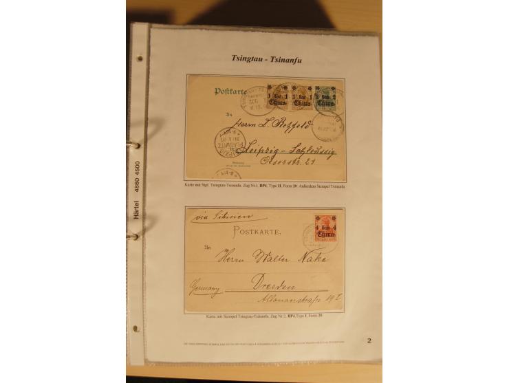 1890/1914 (ca.), umfangreiche Stempel- und postgeschichtliche Ausstellungssammlung mit über 200 Briefen und Karten sowie dive