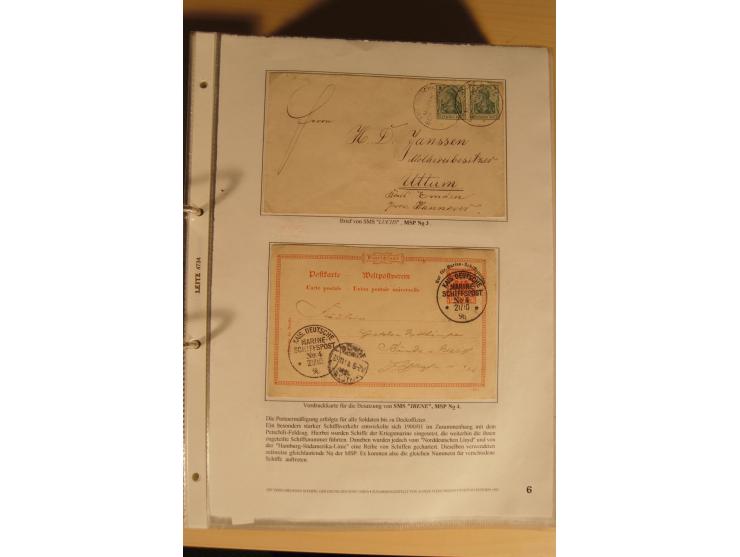 1890/1914 (ca.), umfangreiche Stempel- und postgeschichtliche Ausstellungssammlung mit über 200 Briefen und Karten sowie dive